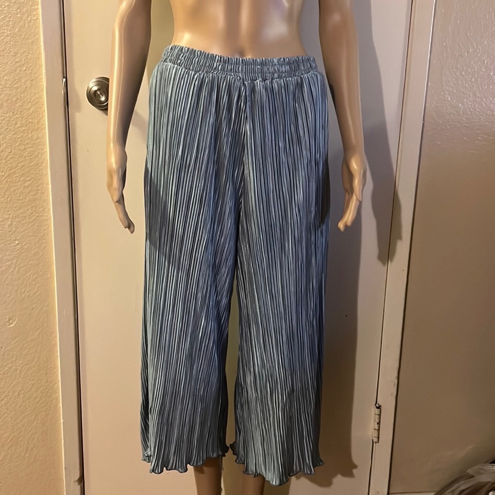 Hayden “palazzo metallic blue